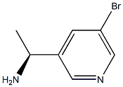 (S)-1-(5-bromopyridin-3-yl)ethanamine 结构式