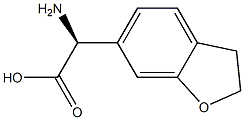 (S)-2-AMINO-2-(2,3-DIHYDROBENZOFURAN-6-YL)ACETIC ACID 结构式