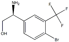 (S)-2-amino-2-(4-bromo-3-(trifluoromethyl)phenyl)ethanol 结构式