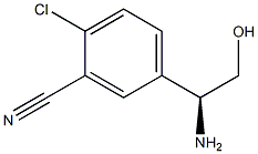 (S)-5-(1-amino-2-hydroxyethyl)-2-chlorobenzonitrile 结构式