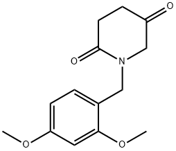 1-(2,4-Dimethoxy-benzyl)-piperidine-2,5-dione 结构式