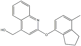 [2-(7-Methyl-indan-4-yloxy)-quinolin-4-yl]-methanol 结构式