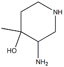 3-Amino-4-methyl-piperidin-4-ol 结构式