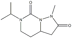 6-Isopropyl-1-methyl-tetrahydro-pyrazolo[1,5-c]pyrimidine-2,7-dione 结构式