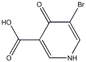 5-溴-4-氧代-1,4-二氢吡啶-3-羧酸 结构式