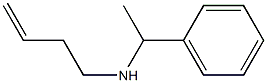 N-(1-phenylethyl)but-3-en-1-amine 结构式