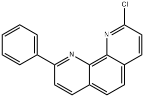 2-氯-9-苯基-1,10-菲咯啉 结构式