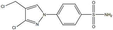 4-(3-chloro-4-(chloromethyl)-1H-pyrazol-1-yl)benzenesulfonamide 结构式
