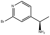 (R)-1-(2-溴吡啶-4-基)乙烷-1-胺 结构式