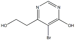 5-bromo-6-(2-hydroxyethyl)pyrimidin-4-ol 结构式