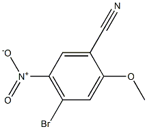 4-Bromo-2-methoxy-5-nitro-benzonitrile 结构式