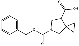 5-((苯甲氧基)羰基)-5-氮杂螺[2.4]庚烷-7-羧酸 结构式