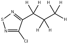 3-Chloro-4-(n-propyl-d7)-1,2,5-thiadiazole 结构式