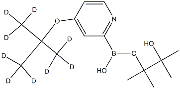 4-(tert-Butoxy-d9)-pyridine-2-boronic acid pinacol ester 结构式