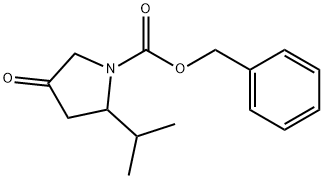 BENZYL 2-ISOPROPYL-4-OXOPYRROLIDINE-1-CARBOXYLATE 结构式