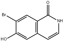 7-溴-6-羟基异喹啉-1(2H)-酮 结构式