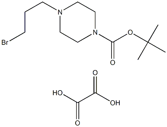 TERT-BUTYL 4-(3-BROMOPROPYL)PIPERAZINE-1-CARBOXYLATE OXALATE 结构式