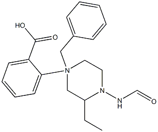 ethyl 4-(4-benzylpiperazine-1-carboxamido)benzoate 结构式