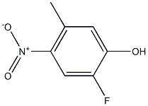 2-氟-4-硝基-5-甲基苯酚 结构式