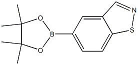 5-(4,4,5,5-四甲基-1,3,2-二氧杂硼烷-2-基)苯并[D]异噻唑 结构式