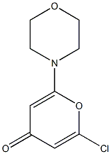 2-chloro-6-morpholino-4H-pyran-4-one 结构式