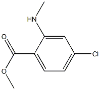 2-(N-甲基)-4-氯苯甲酸甲酯 结构式
