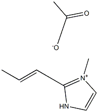 1-丙基-3-甲基咪唑醋酸盐 结构式