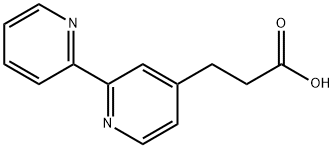 3-[4-(2,2'-联吡啶)基]丙酸 结构式