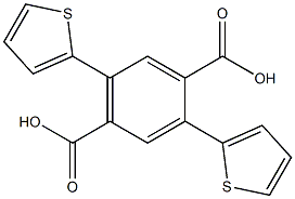 2,5- Di(thiophen-2-yl)terephthalic acid 结构式