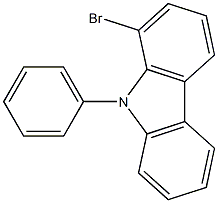 1-溴-9-苯基咔唑 结构式