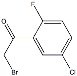 2-氟-5-氯-Α-溴代苯乙酮 结构式