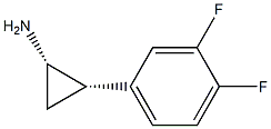 (1S,2S)-2-(3,4-二氟苯基)-环丙胺 结构式
