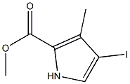 4-碘-3-甲基1H吡咯-2-羧酸甲酯 结构式