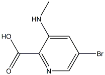 5-Bromo-3-methylamino-pyridine-2-carboxylic acid 结构式