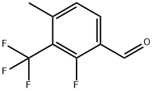 2-Fluoro-4-methyl-3-(trifluoromethyl)benzaldehyde 结构式