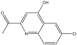 1-(6-chloro-4-hydroxyquinolin-2-yl)ethanone 结构式