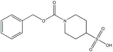 1-(benzyloxycarbonyl)piperidine-4-sulfonic acid 结构式