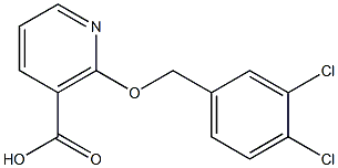2-(3,4-dichlorobenzyloxy)nicotinic acid 结构式