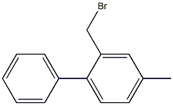 2-(bromomethyl)-4-methylbiphenyl 结构式