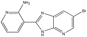 3-(6-bromo-3H-imidazo[4,5-b]pyridin-2-yl)pyridin-2-amine 结构式