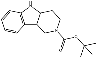 叔丁基3,4,4A,5-四氢-1H-吡啶并[4,3-B]吲哚-2(9BH)-羧酸盐 结构式