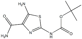 tert-butyl 5-amino-4-carbamoylthiazol-2-ylcarbamate 结构式