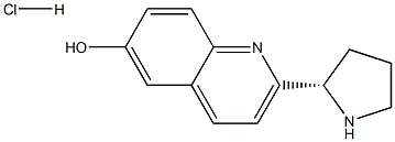 (S)-2-(pyrrolidin-2-yl)quinolin-6-ol hydrochloride 结构式