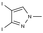 3,4-diiodo-1-methyl-1H-pyrazole 结构式