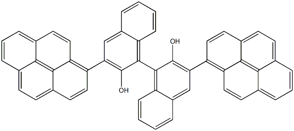 (S)-3,3'-二-1-芘基-1,1'-联萘酚 结构式