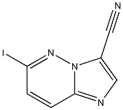 6-Iodo-imidazo[1,2-b]pyridazine-3-carbonitrile 结构式