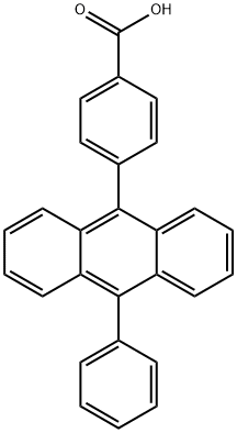 4-(10-PHENYLANTHRACEN-9-YL)BENZOIC ACID 结构式