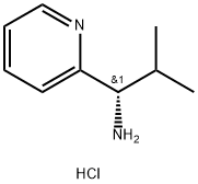 (S)-2-甲基-1-(吡啶-2-基)丙-1-胺二盐酸盐 结构式