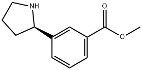 METHYL 3-((2R)PYRROLIDIN-2-YL)BENZOATE 结构式