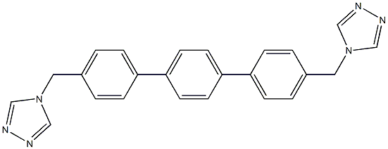 4,4''-二((4H-1,2,4-三唑-4-基)甲基)-1,1':4',1''-三联苯 结构式